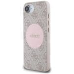 Guess 4G Circle Classic Logo MagSafe Pink Kryt iPhone 16e