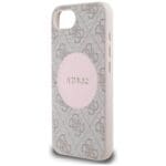 Guess 4G Circle Classic Logo MagSafe Pink Kryt iPhone 16e