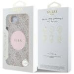 Guess 4G Circle Classic Logo MagSafe Pink Kryt iPhone 16e