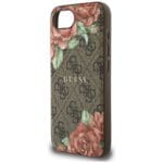 Guess 4G Flowers Print MagSafe Brown Kryt iPhone 16e