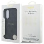 Guess 4G Ring Classic Logo MagSafe Black Kryt Samsung Galaxy S25 Edge