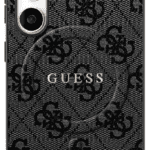 Guess 4G Ring Classic Logo MagSafe Black Kryt Samsung Galaxy S25 Fe