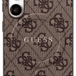Guess 4G Ring Classic Logo MagSafe Brown Kryt Samsung Galaxy S25 Fe