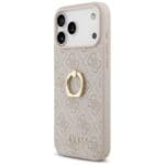 Guess 4G Ring Stand Pink Kryt iPhone 17 Pro Max