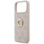 Guess 4G Ring Stand Pink Kryt iPhone 17 Pro Max