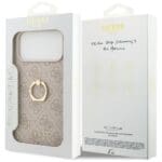 Guess 4G Ring Stand Pink Kryt iPhone 17 Pro Max