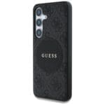 Guess 4G Round Patch Classic Logo MagSafe Plus Black Kryt Samsung Galaxy S25