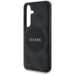 Guess 4G Round Patch Classic Logo MagSafe Plus Black Kryt Samsung Galaxy S25