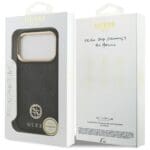 Guess 4G Strass Logo MagSafe Black Kryt iPhone 17 Pro