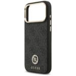 Guess 4G Strass Logo MagSafe Black Kryt iPhone 17 Pro Max