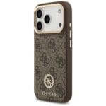Guess 4G Strass Logo MagSafe Brown Kryt iPhone 17 Pro
