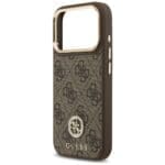Guess 4G Strass Logo MagSafe Brown Kryt iPhone 17 Pro