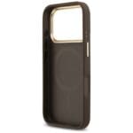 Guess 4G Strass Logo MagSafe Brown Kryt iPhone 17 Pro