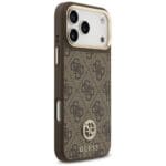 Guess 4G Strass Logo MagSafe Brown Kryt iPhone 17 Pro Max