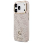 Guess 4G Strass Logo MagSafe Pink Kryt iPhone 17 Pro