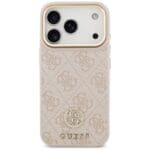 Guess 4G Strass Logo MagSafe Pink Kryt iPhone 17 Pro