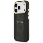 Guess 4G Stripe MagSafe Black Kryt iPhone 17 Pro