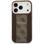 Guess 4G Stripe MagSafe Brown Kryt iPhone 17 Pro
