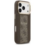 Guess 4G Stripe MagSafe Brown Kryt iPhone 17 Pro