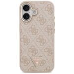 Guess 4G Triangle Logo MagSafe Pink Gold Kryt iPhone 17