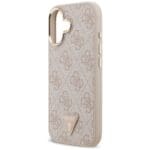Guess 4G Triangle Logo MagSafe Pink Gold Kryt iPhone 17