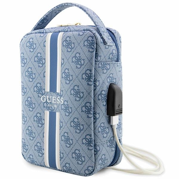 Guess Bag GUHBP4RPSB Organizer Blue 4G Printed Stripes