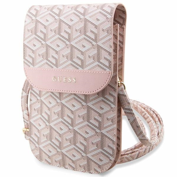 Guess Bag GUWBHGCFSEP Pink GCube Stripe