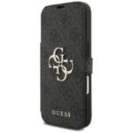 Guess Book 4G Metal Logo Black Kryt iPhone 17 Pro