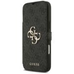 Guess Book 4G Metal Logo Black Kryt iPhone 17 Pro Max