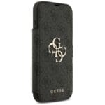 Guess Book 4G Metal Logo Black Kryt iPhone 17 Pro Max