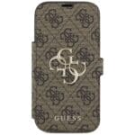 Guess Book 4G Metal Logo Brown Kryt iPhone 17 Pro