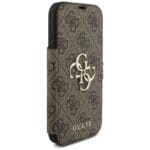 Guess Book 4G Metal Logo Brown Kryt iPhone 17 Pro