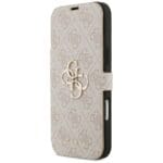Guess Book 4G Metal Logo Pink Kryt iPhone 17 Pro Max