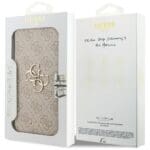 Guess Book 4G Metal Logo Pink Kryt iPhone 17 Pro Max