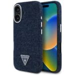 Guess Denim Triangle Logo MagSafe Blue Kryt iPhone 16