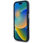 Guess Denim Triangle Logo MagSafe Blue Kryt iPhone 16