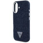 Guess Denim Triangle Logo MagSafe Blue Kryt iPhone 16