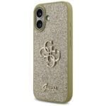 Guess Fixed Glitter Big 4G Gold Kryt iPhone 17