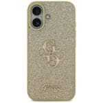 Guess Fixed Glitter Big 4G Gold Kryt iPhone 17