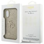 Guess Fixed Glitter Big 4G Gold Kryt iPhone 17