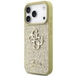 Guess Fixed Glitter Big 4G Gold Kryt iPhone 17 Pro