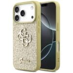 Guess Fixed Glitter Big 4G Gold Kryt iPhone 17 Pro