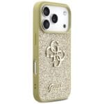 Guess Fixed Glitter Big 4G Gold Kryt iPhone 17 Pro
