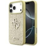 Guess Fixed Glitter Big 4G Gold Kryt iPhone 17 Pro Max