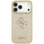 Guess Fixed Glitter Big 4G Gold Kryt iPhone 17 Pro Max