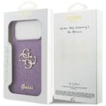 Guess Fixed Glitter Big 4G Lilac Kryt iPhone 17 Pro Max