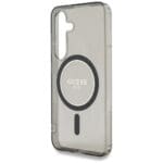 Guess Glitter Circle Classic Logo MagSafe Black Kryt Samsung Galaxy S25