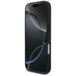 Guess Grained Big 4G & Classic Logo Black Kryt iPhone 17 Pro