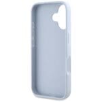Guess Grained Big 4G Logo Small Classic Logo Blue Kryt iPhone 16