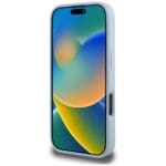 Guess Grained Big 4G Logo Small Classic Logo Blue Kryt iPhone 16 Pro Max